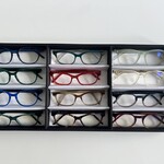 Ca. 12x Optische monturen, Tom Davies, in luxe opbergdoos/displaytray